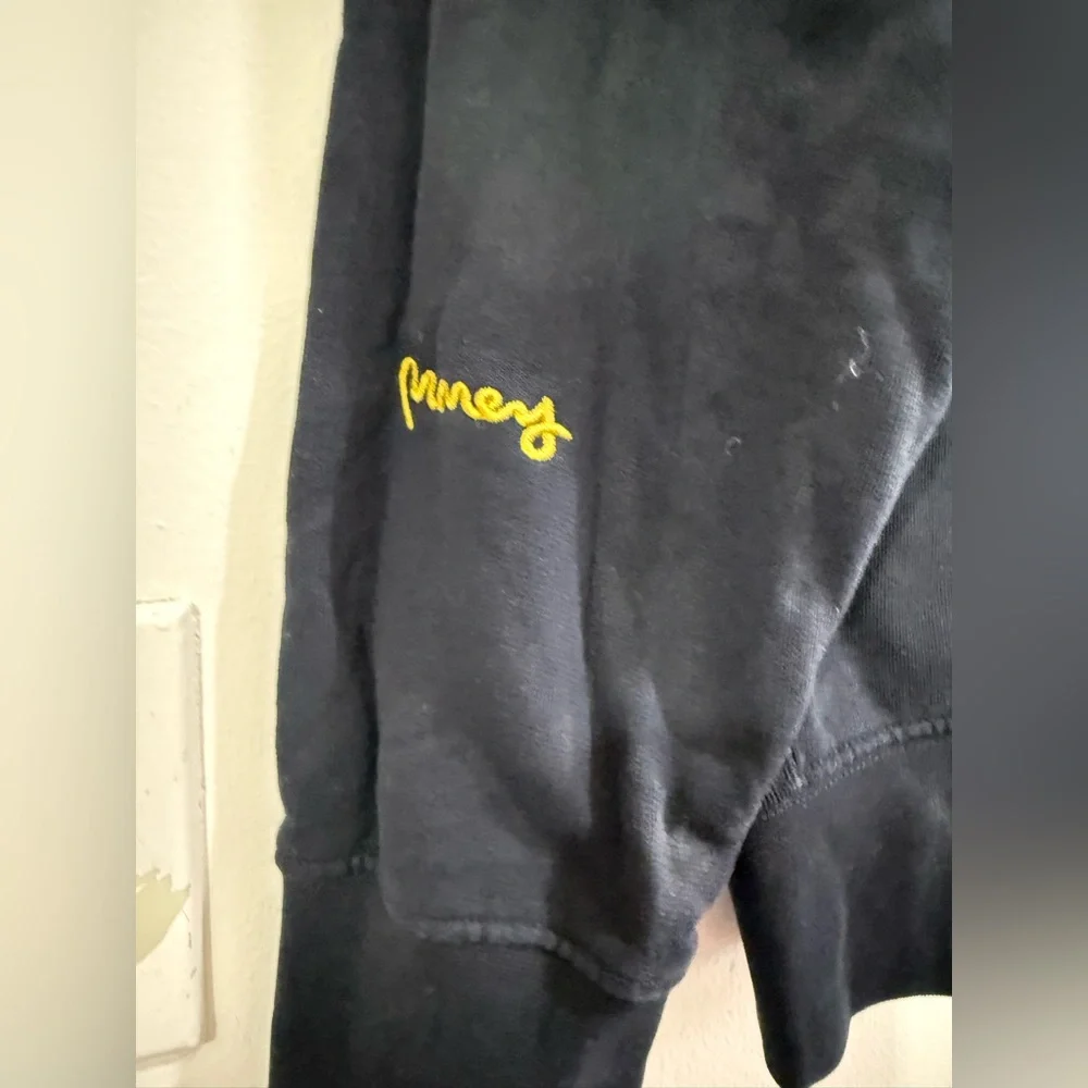 Money Men's Black Crewneck Sweatshirt with Small Embroidered Logo